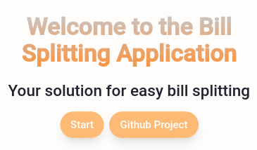 Bill Splitting App